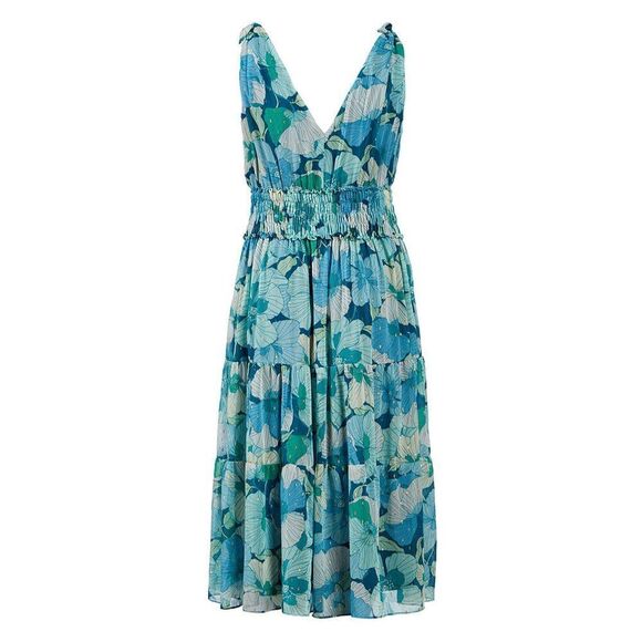 ✨Taylor Women's Smocked-Waist Maxi Sz 16W Dress✨ - Picture 9 of 15